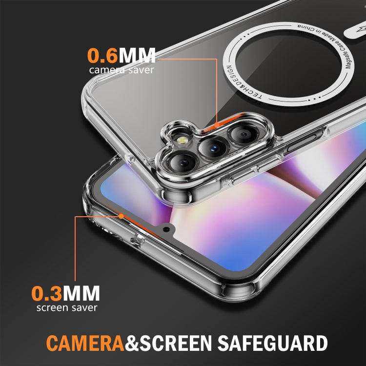 For Samsung Galaxy A55 5G Airbag Magsafe PC Hybrid TPU Phone Case