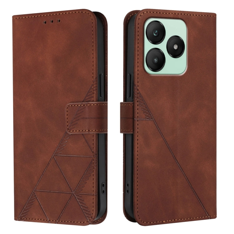 For Wiko T20 Crossbody 3D Embossed Flip Leather Phone Case