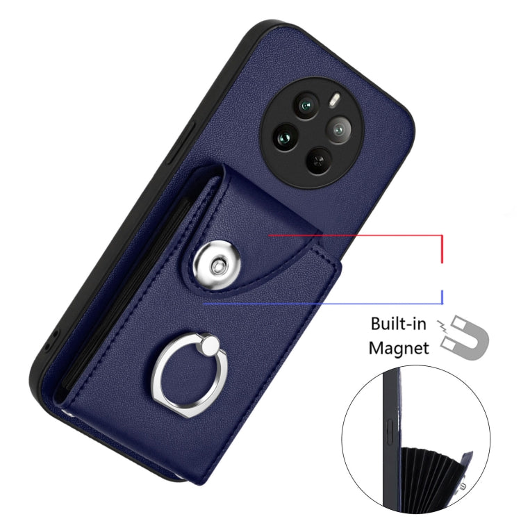 For Realme 12 Pro / 12 Pro+ Organ Card Bag Ring Holder Phone Case