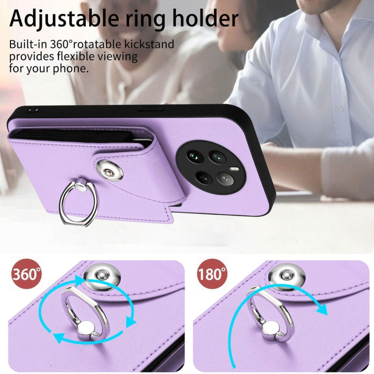 For Realme 12 Pro / 12 Pro+ Organ Card Bag Ring Holder Phone Case