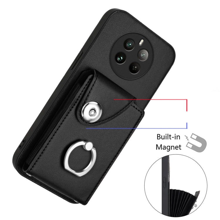 For Realme 12 Pro / 12 Pro+ Organ Card Bag Ring Holder Phone Case