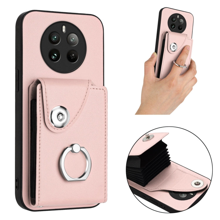 For Realme 12 Pro / 12 Pro+ Organ Card Bag Ring Holder Phone Case