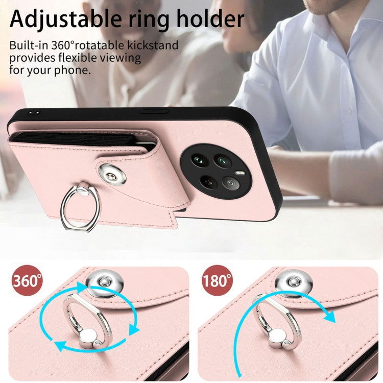 For Realme 12 Pro / 12 Pro+ Organ Card Bag Ring Holder Phone Case