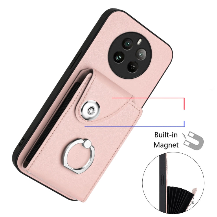For Realme 12 Pro / 12 Pro+ Organ Card Bag Ring Holder Phone Case