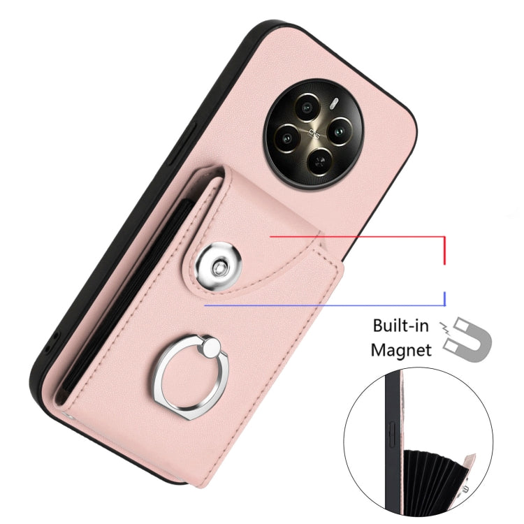 For Realme P1 5G India Organ Card Bag Ring Holder Phone Case