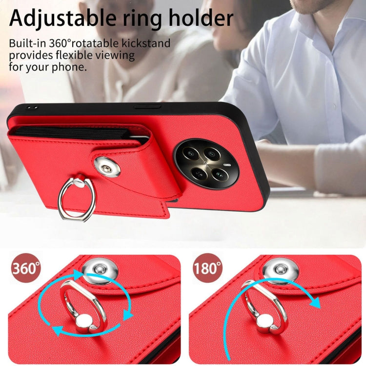 For Realme P1 5G India Organ Card Bag Ring Holder Phone Case