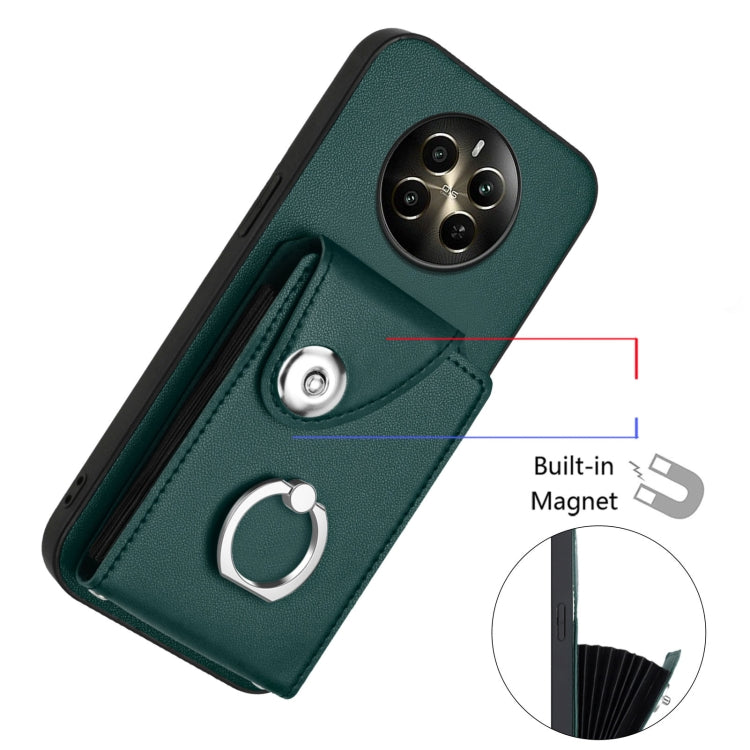 For Realme P1 5G India Organ Card Bag Ring Holder Phone Case