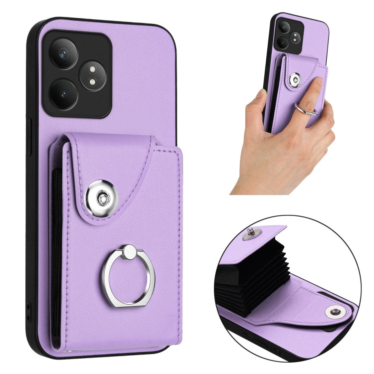 For Realme GT Neo6 / GT 6T 5G Organ Card Bag Ring Holder Phone Case