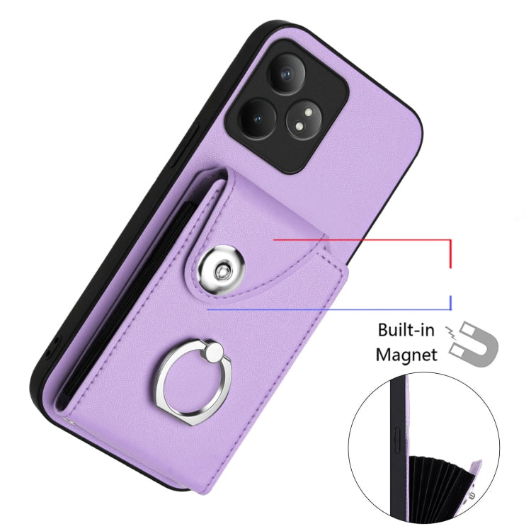 For Realme GT Neo6 / GT 6T 5G Organ Card Bag Ring Holder Phone Case