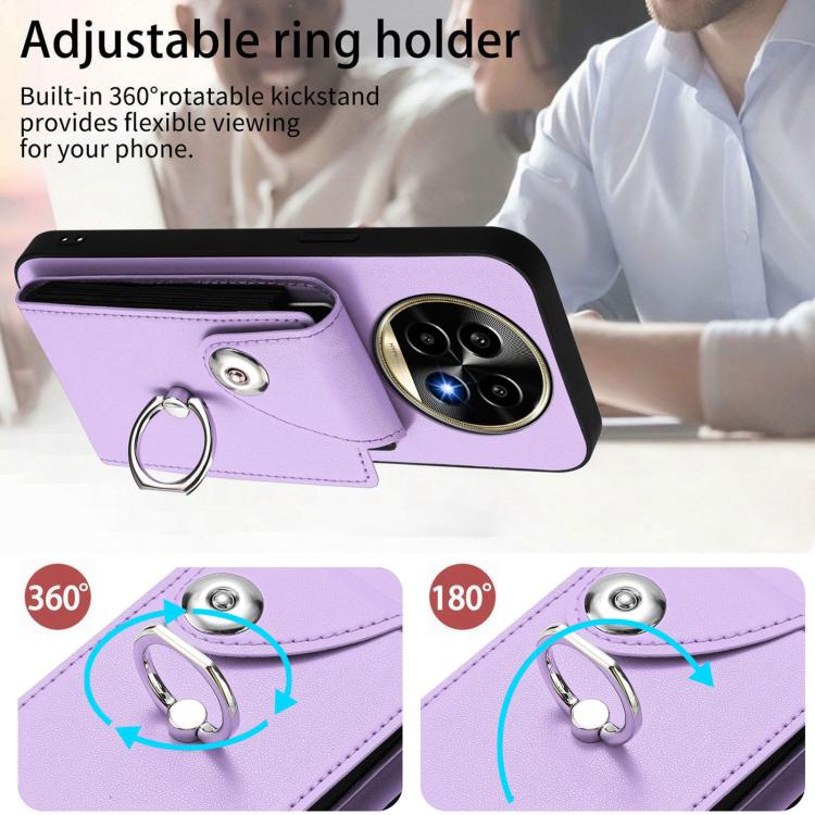 For Realme 13 Pro / 13 Pro+ 5G Organ Card Bag Ring Holder Phone Case