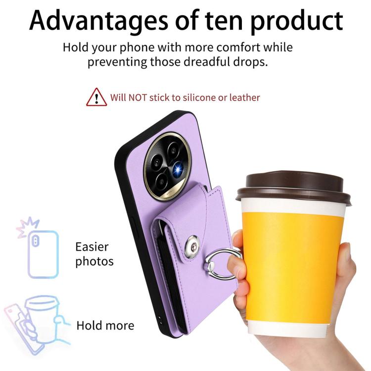 For Realme 13 Pro / 13 Pro+ 5G Organ Card Bag Ring Holder Phone Case