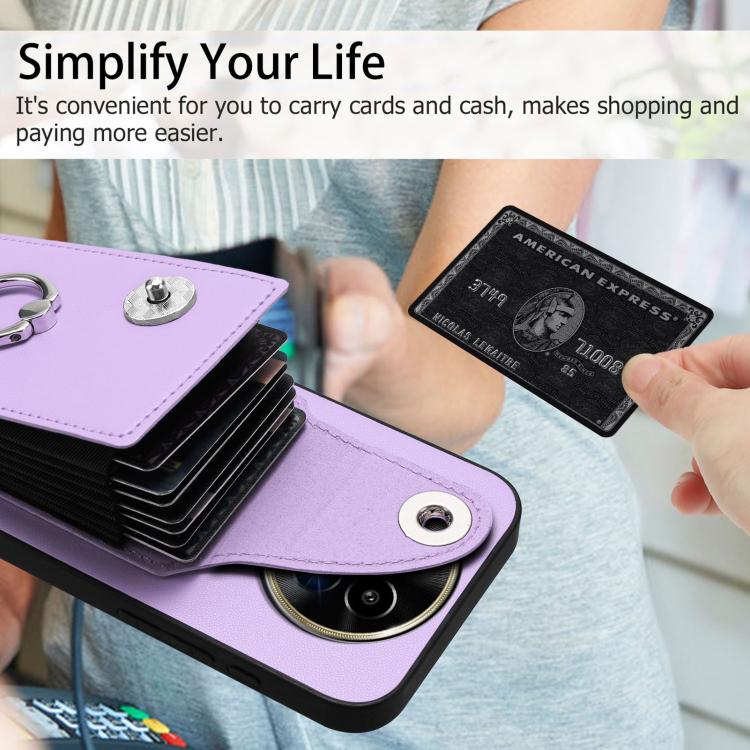 For Realme 13 Pro / 13 Pro+ 5G Organ Card Bag Ring Holder Phone Case