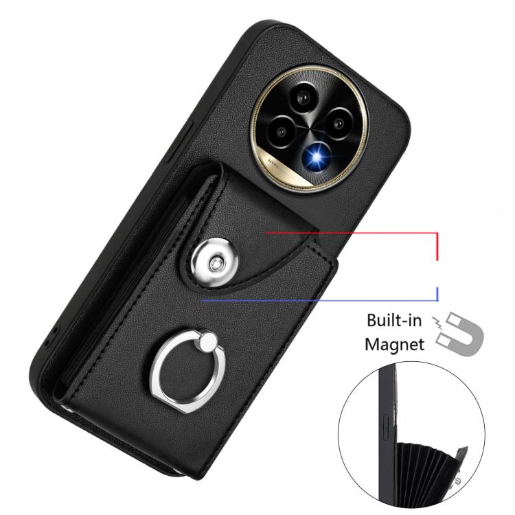 For Realme 13 Pro / 13 Pro+ 5G Organ Card Bag Ring Holder Phone Case