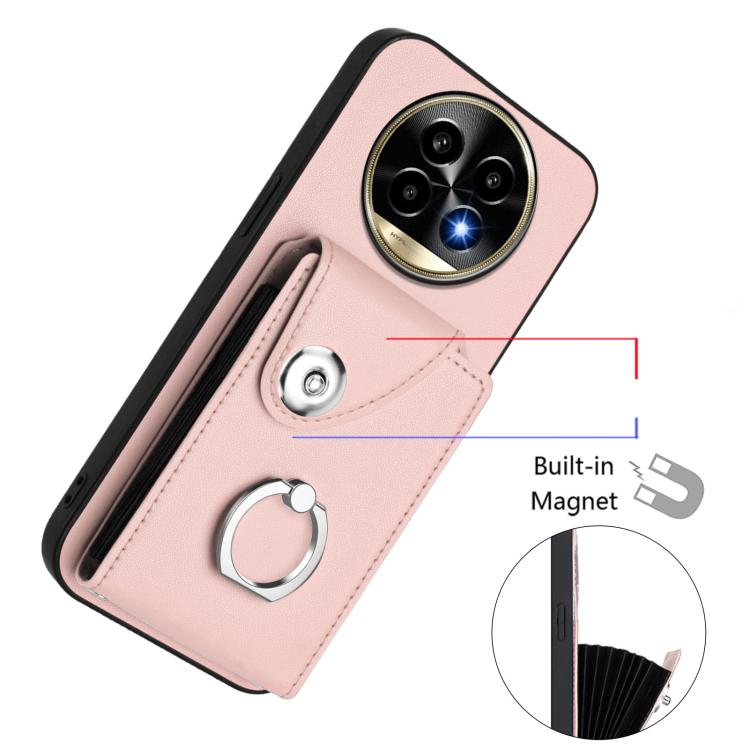 For Realme 13 Pro / 13 Pro+ 5G Organ Card Bag Ring Holder Phone Case