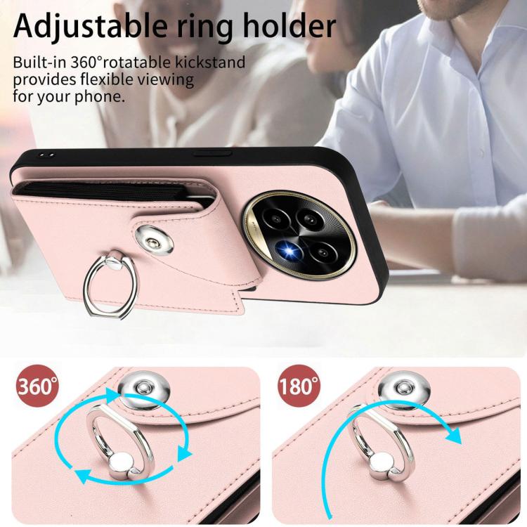 For Realme 13 Pro / 13 Pro+ 5G Organ Card Bag Ring Holder Phone Case