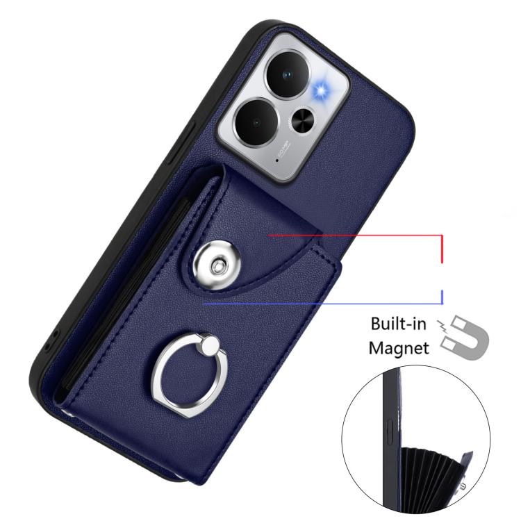 For Realme 14 / P3 5G / Neo7x Organ Card Bag Ring Holder Phone Case