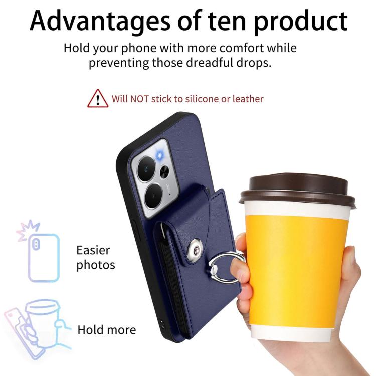 For Realme 14 / P3 5G / Neo7x Organ Card Bag Ring Holder Phone Case