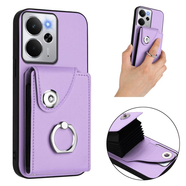 For Realme 14 / P3 5G / Neo7x Organ Card Bag Ring Holder Phone Case