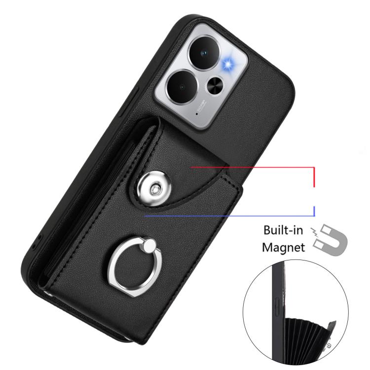 For Realme 14 / P3 5G / Neo7x Organ Card Bag Ring Holder Phone Case