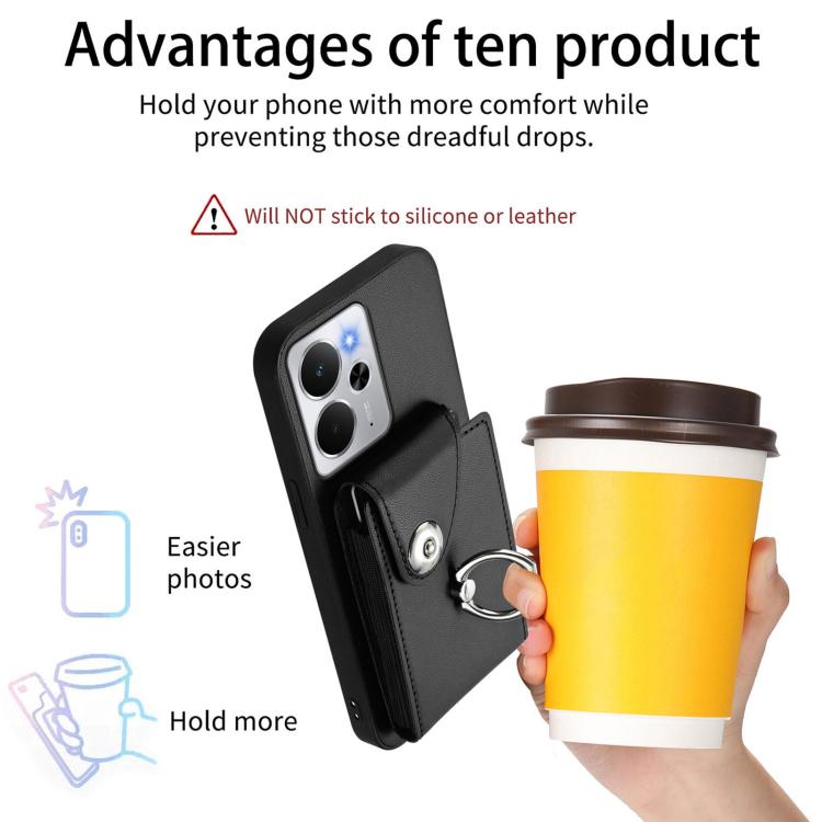 For Realme 14 / P3 5G / Neo7x Organ Card Bag Ring Holder Phone Case