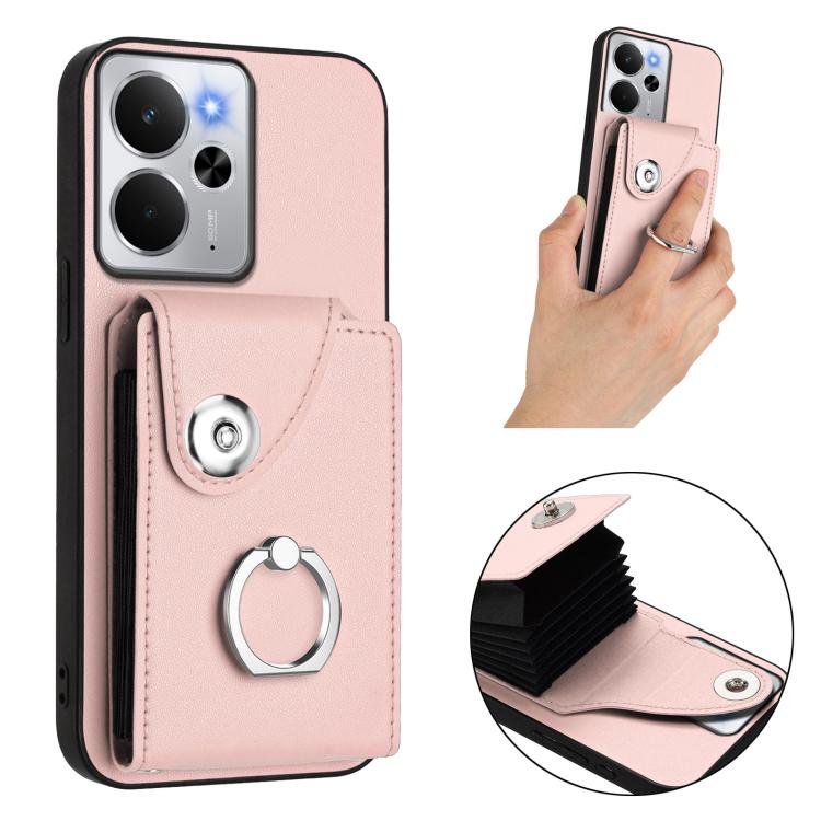 For Realme 14 / P3 5G / Neo7x Organ Card Bag Ring Holder Phone Case