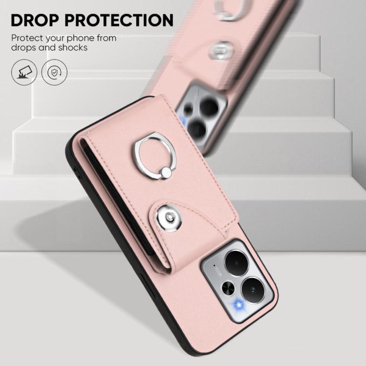 For Realme 14 / P3 5G / Neo7x Organ Card Bag Ring Holder Phone Case