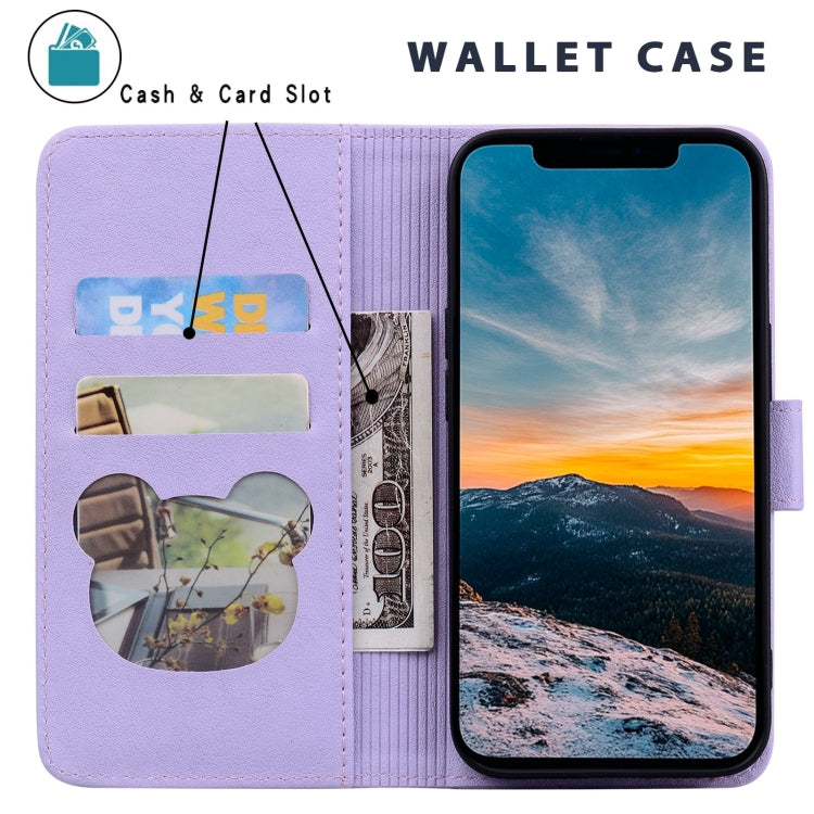 For Xiaomi Poco X6 5G Cute Cat Embossed Leather Phone Case