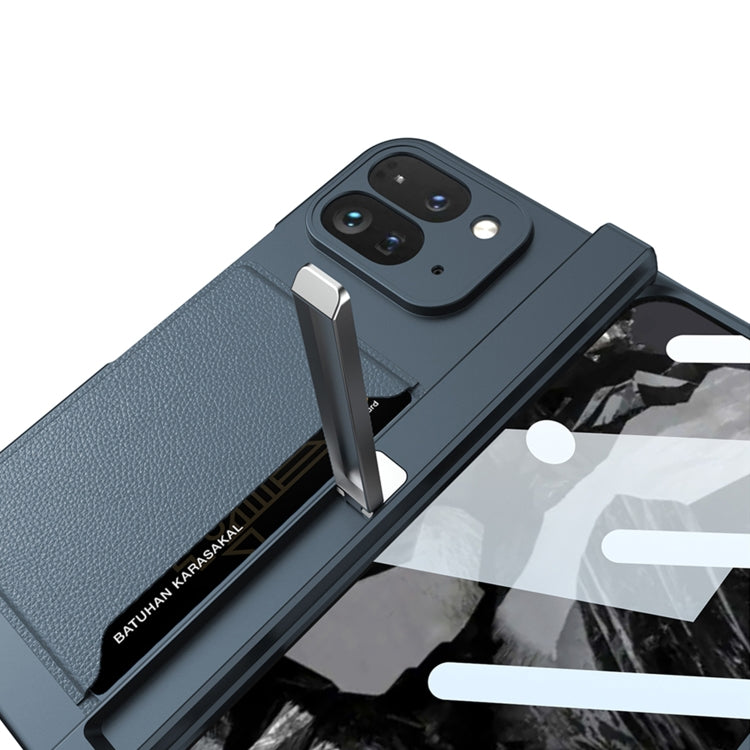 For Google Pixel 9 Pro Fold GKK Integrated Fold Hinge Card Slot Phone Case with Holder