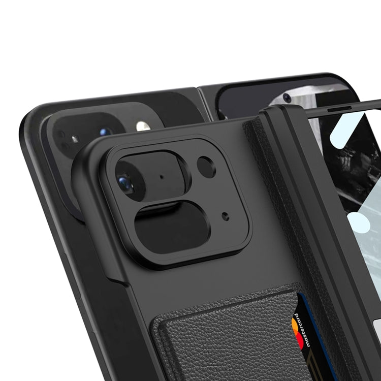 For Google Pixel 9 Pro Fold GKK Integrated Fold Hinge Card Slot Phone Case with Holder