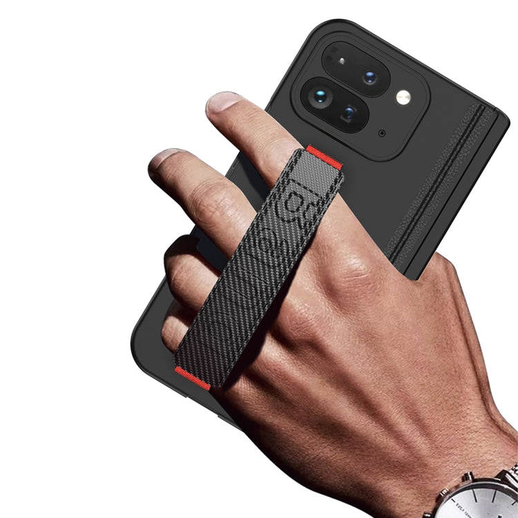 For Google Pixel 9 Pro Fold GKK Integrated Fold Hinge Wrist Strap Phone Case with Holder