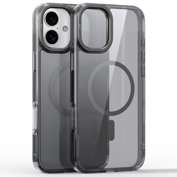 For iPhone 16 Plus Mirror Crystal Clear Lens Holder MagSafe Magnetic Phone Case