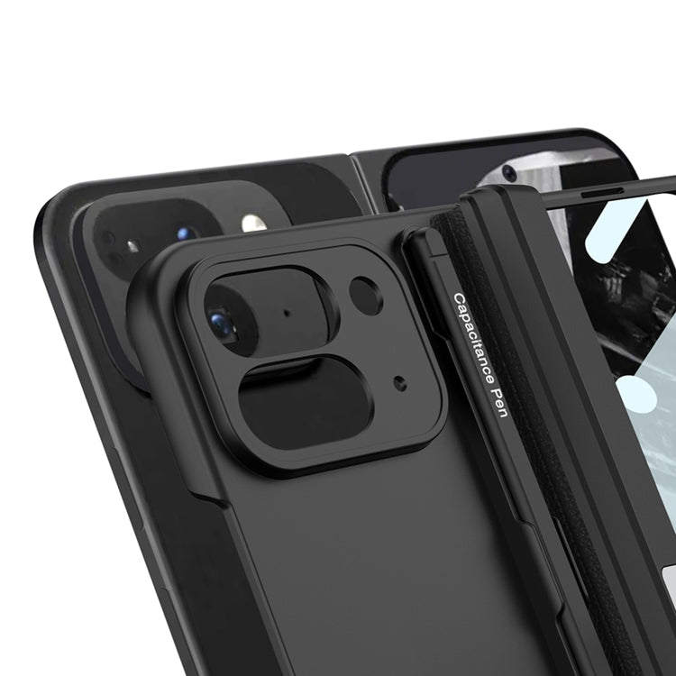 For Google Pixel 9 Pro Fold GKK Integrated Magnetic Full Coverage Flip Phone Case, Included Pen