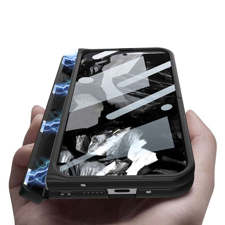 For Google Pixel 9 Pro Fold GKK Integrated Magnetic Full Coverage Flip Phone Case, Included Pen