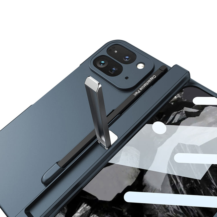 For Google Pixel 9 Pro Fold GKK Integrated Magnetic Full Coverage Flip Phone Case, Included Pen