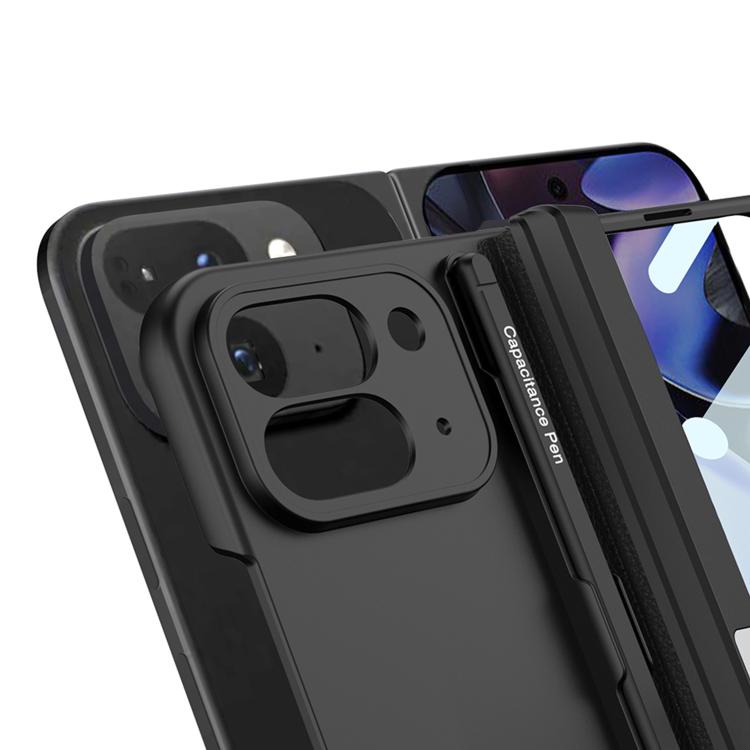 For Google Pixel 10 Pro Fold GKK Integrated Magnetic Full Coverage Flip Phone Case, Included Pen