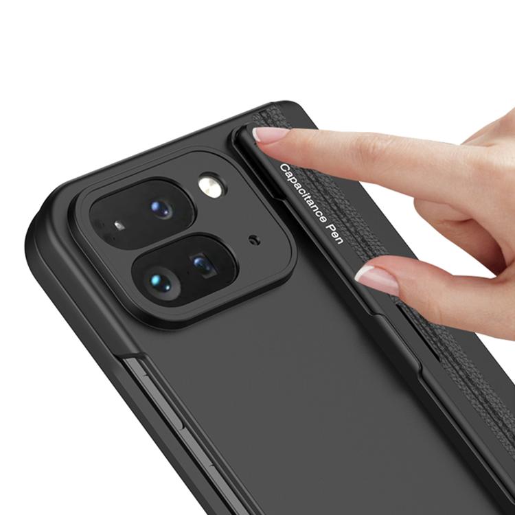 For Google Pixel 10 Pro Fold GKK Integrated Magnetic Full Coverage Flip Phone Case, Included Pen