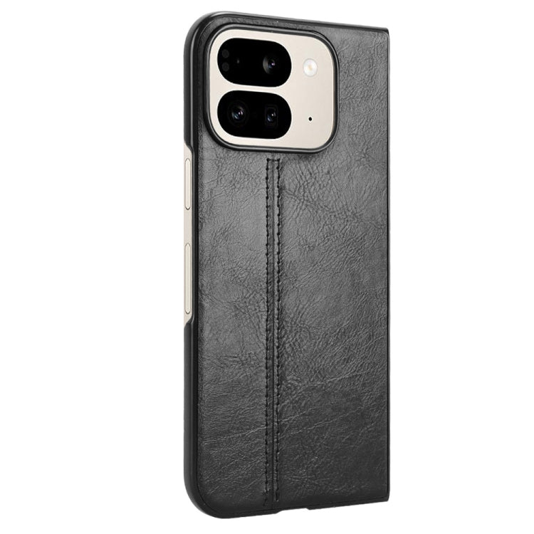 For Google Pixel 9 Pro Fold Cow Pattern Sewing Back Cover Phone Case