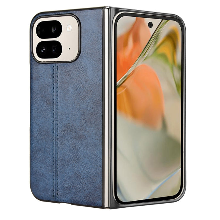 For Google Pixel 9 Pro Fold Cow Pattern Sewing Back Cover Phone Case