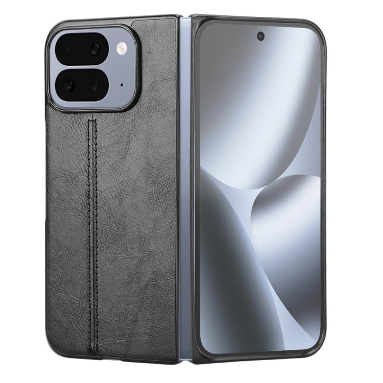 For Google Pixel 10 Pro Fold Cow Pattern Sewing Back Cover Phone Case