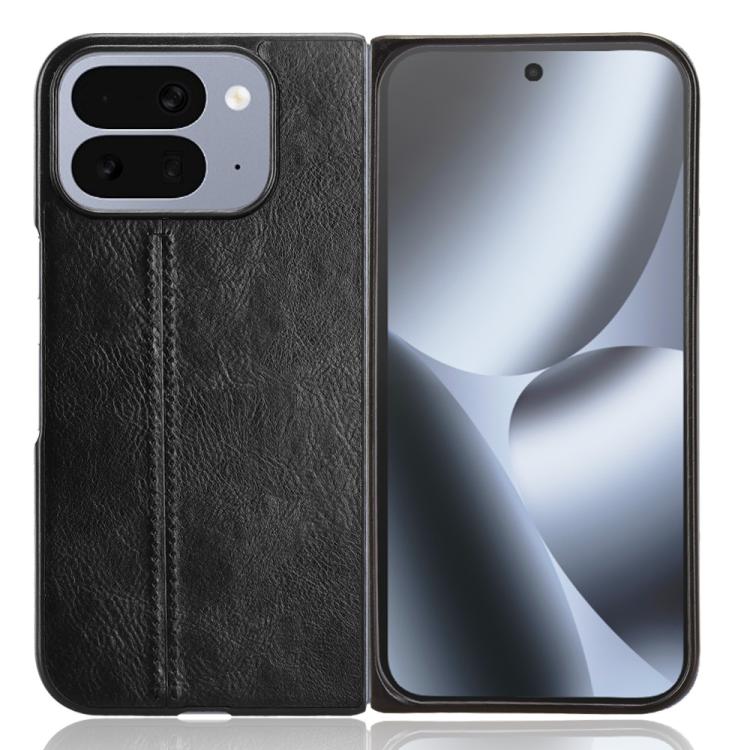For Google Pixel 10 Pro Fold Cow Pattern Sewing Back Cover Phone Case