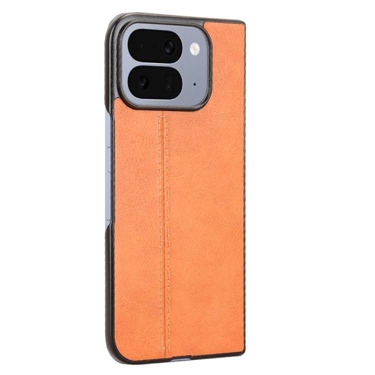 For Google Pixel 10 Pro Fold Cow Pattern Sewing Back Cover Phone Case