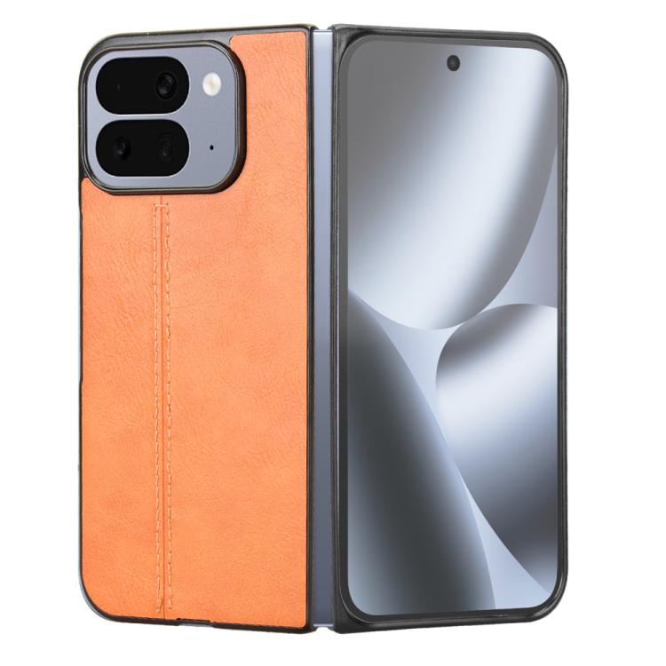 For Google Pixel 10 Pro Fold Cow Pattern Sewing Back Cover Phone Case