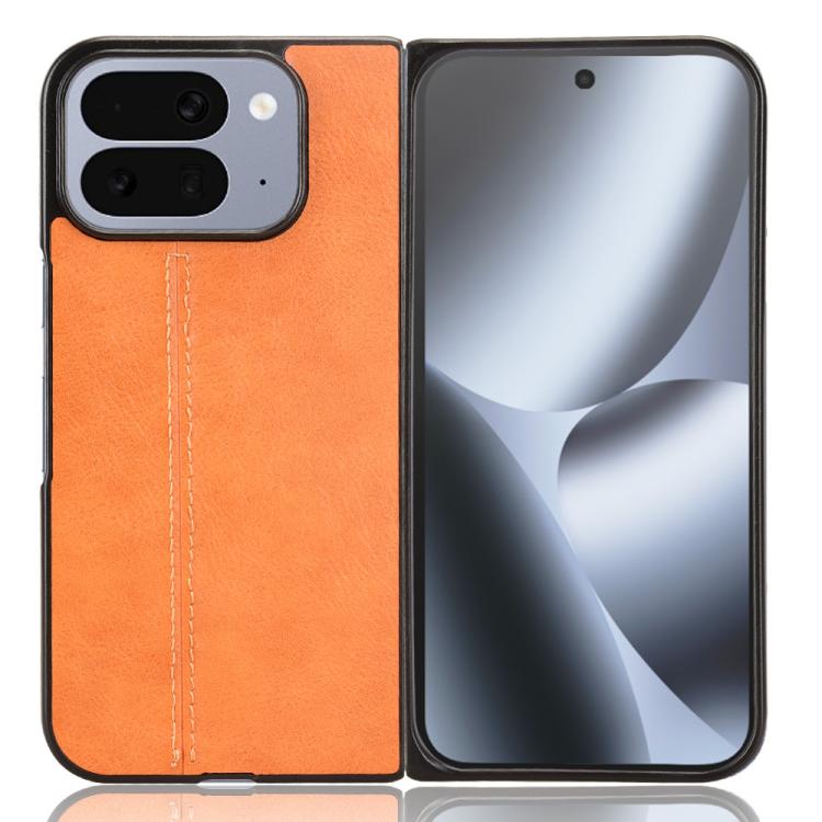 For Google Pixel 10 Pro Fold Cow Pattern Sewing Back Cover Phone Case