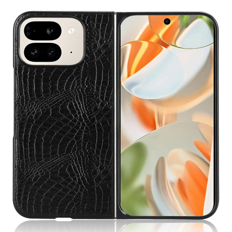 For Google Pixel 9 Pro Fold Crocodile Texture Back Cover Phone Case