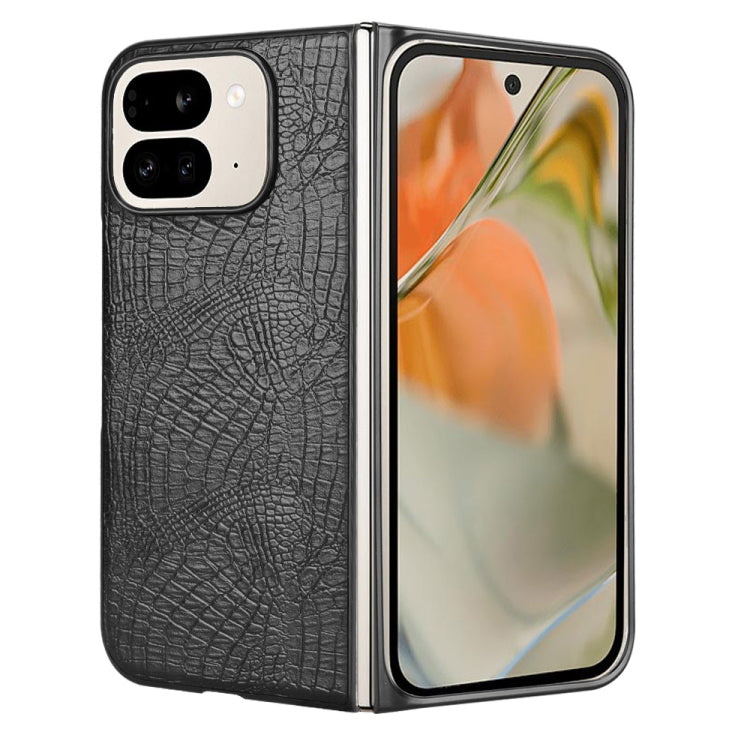 For Google Pixel 9 Pro Fold Crocodile Texture Back Cover Phone Case