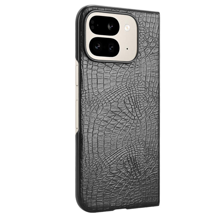 For Google Pixel 9 Pro Fold Crocodile Texture Back Cover Phone Case