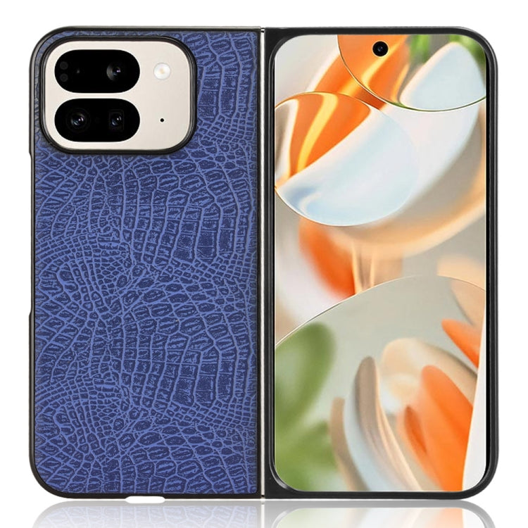 For Google Pixel 9 Pro Fold Crocodile Texture Back Cover Phone Case