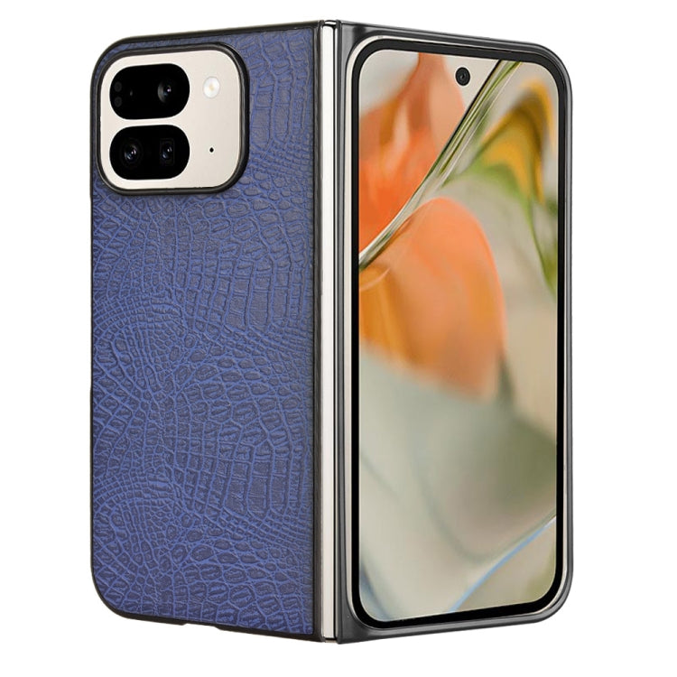 For Google Pixel 9 Pro Fold Crocodile Texture Back Cover Phone Case