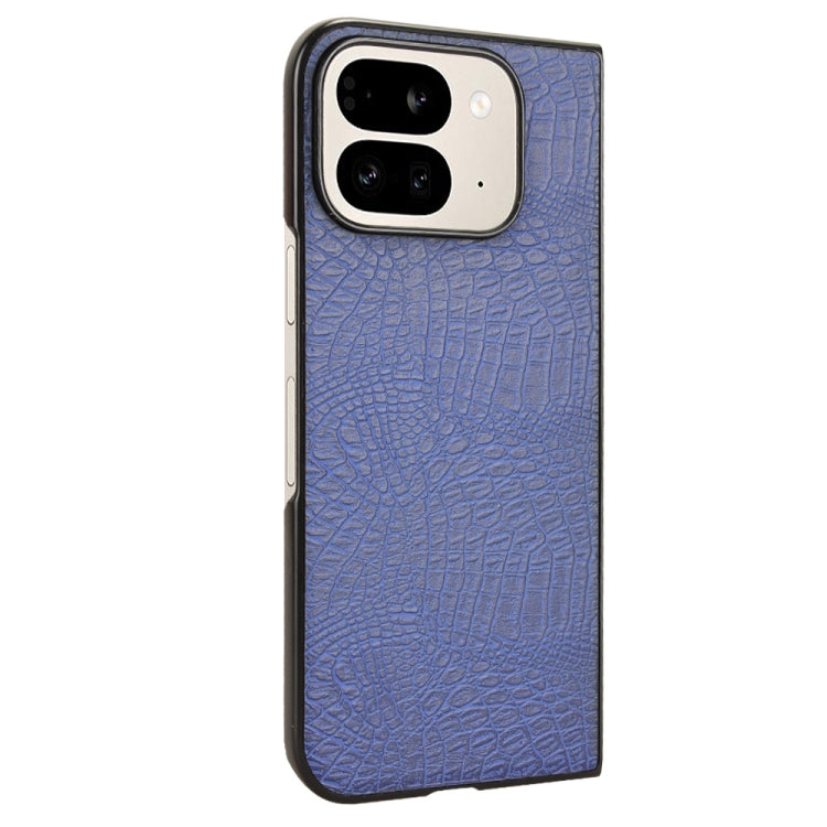 For Google Pixel 9 Pro Fold Crocodile Texture Back Cover Phone Case