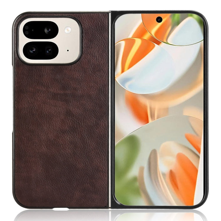 For Google Pixel 9 Pro Fold Litchi Texture Back Cover Phone Case